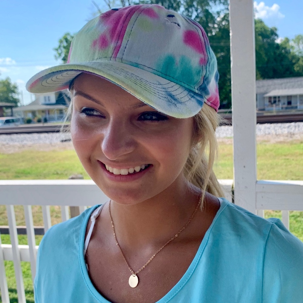 🔥🔥TRUCKER CAP🔥🔥TIE DYE PONYTAIL BASEBALL HAT NEW - Picture 3 of 5